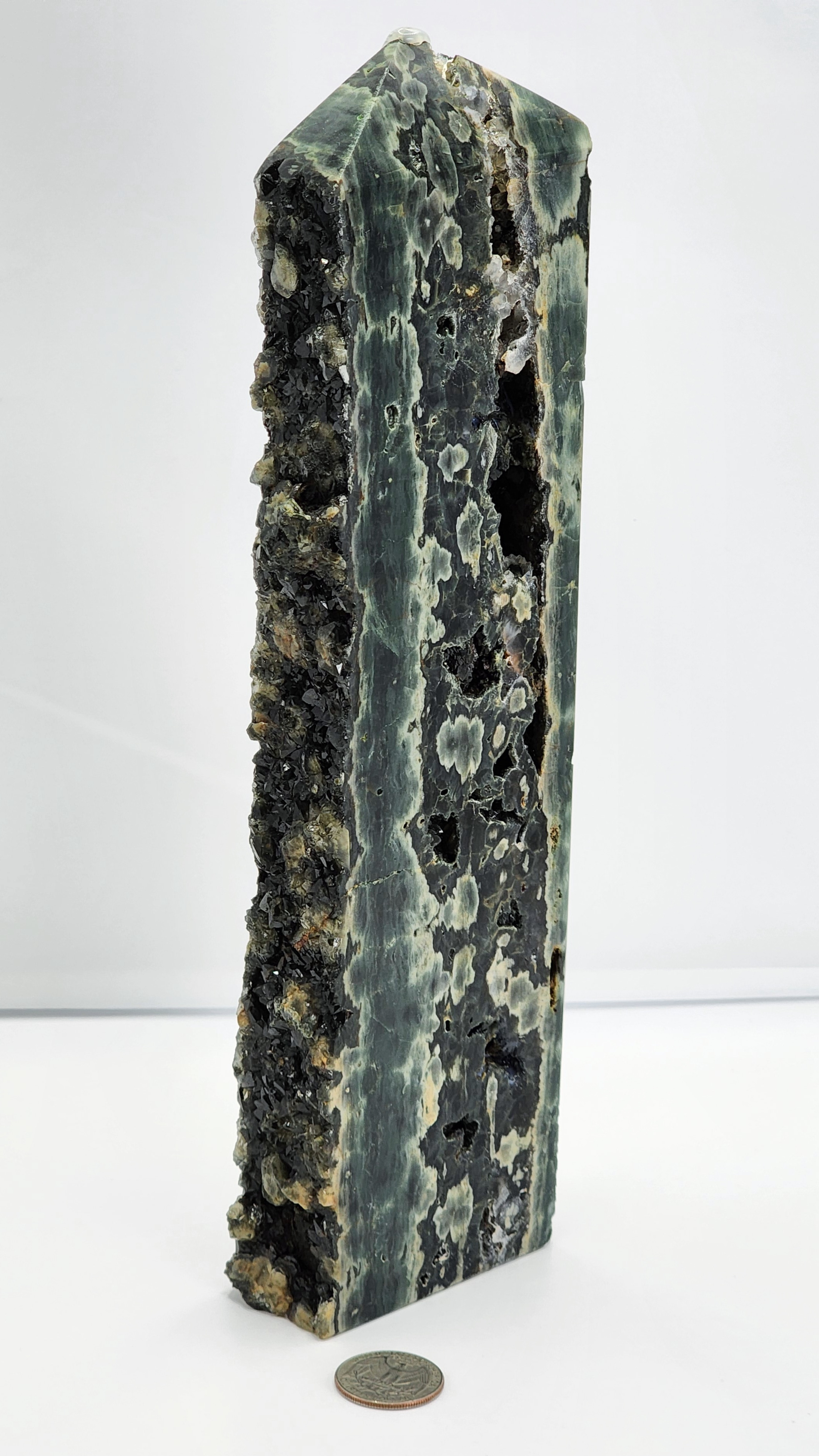 Druzy, green dryzy, eighth vein jasper, jasper, ocean jasper 