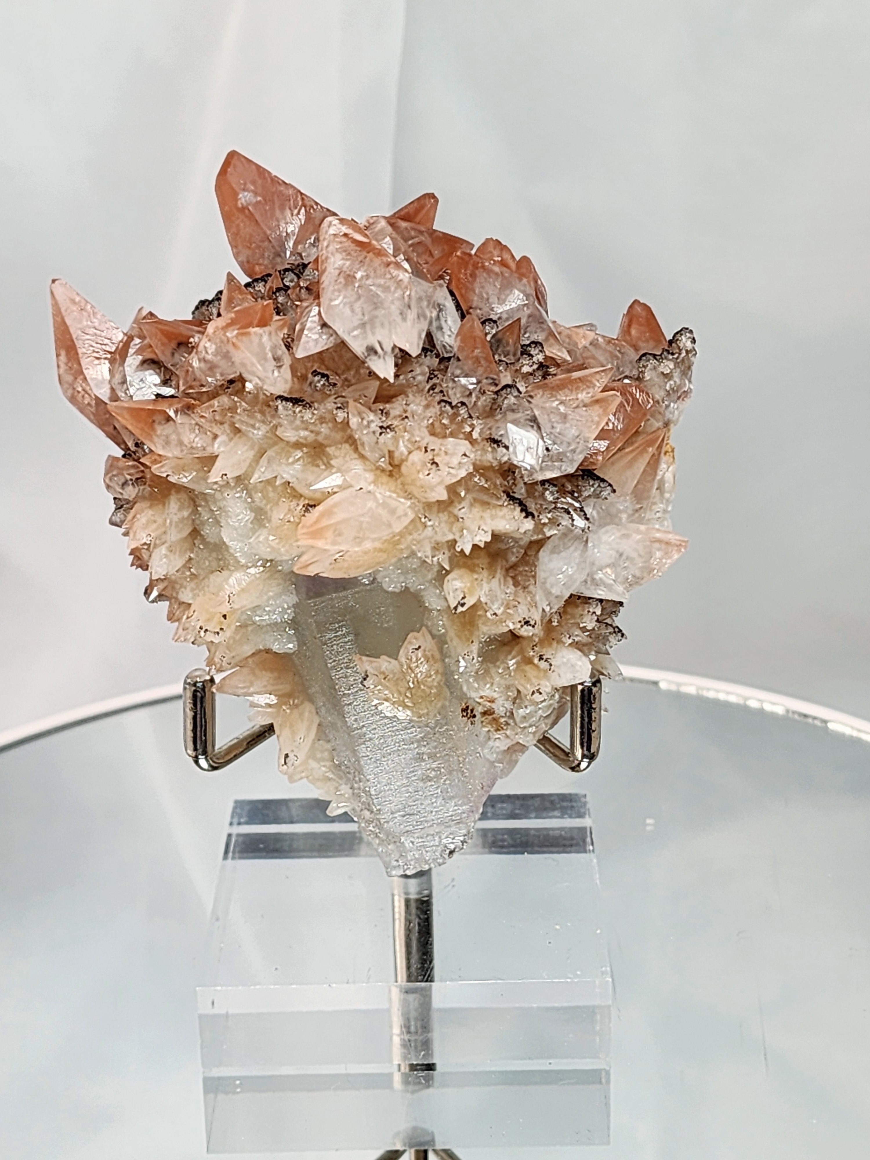 Calcite, dog tooth calcite, amethyst calcite, feather calcite, red phantom calcite, uv calcite, hematite