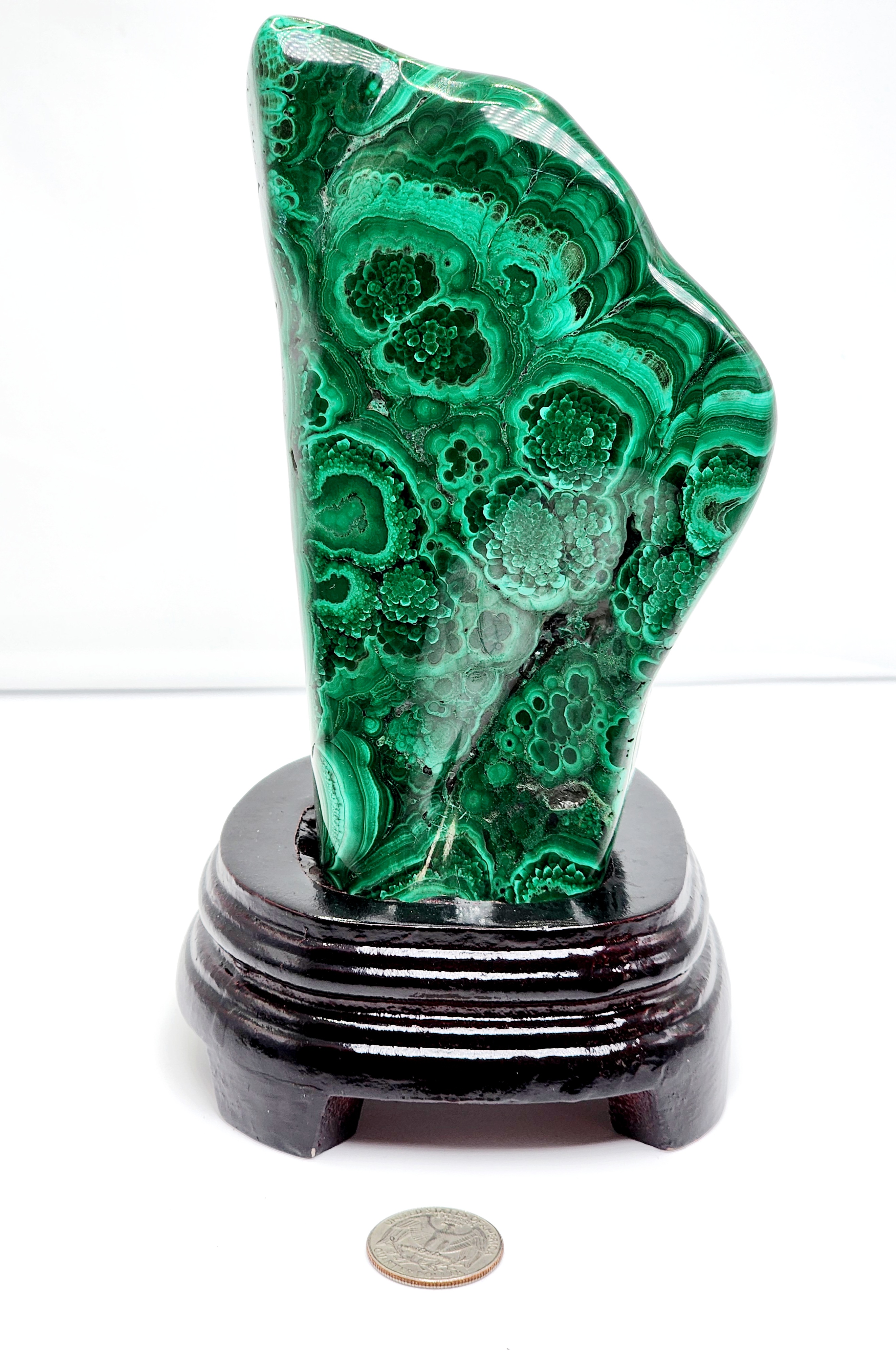 Malachite, Malachite specimen, Large Malachite, green crystal
