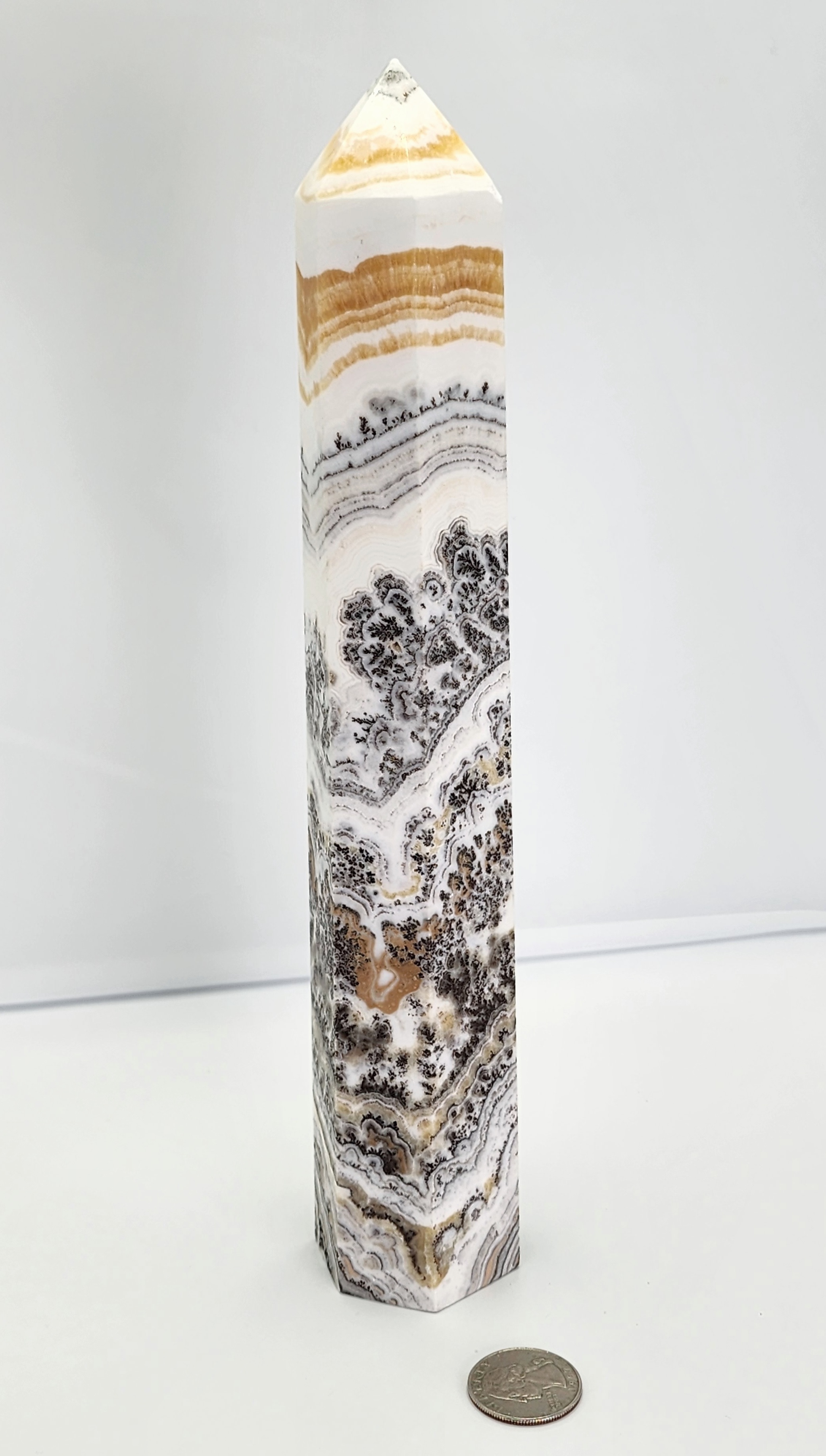 Banded Calcite, Dendrite, Calcite, Yellow Calcite, Dendritic calcite