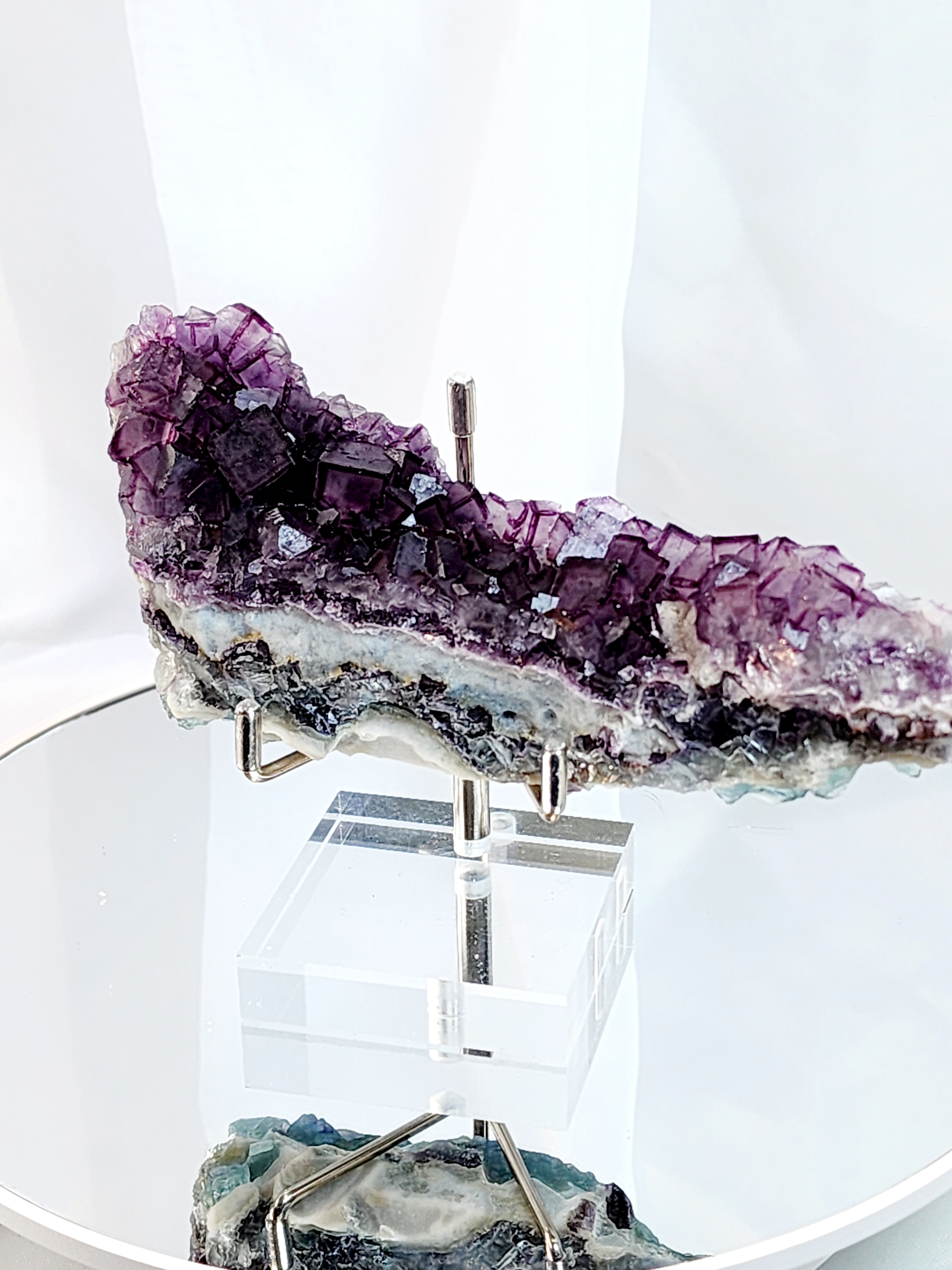 Purple blue fluorite, fluorite, florite, blue fluorite, window fluorite, cube fluorite, purple fluorite