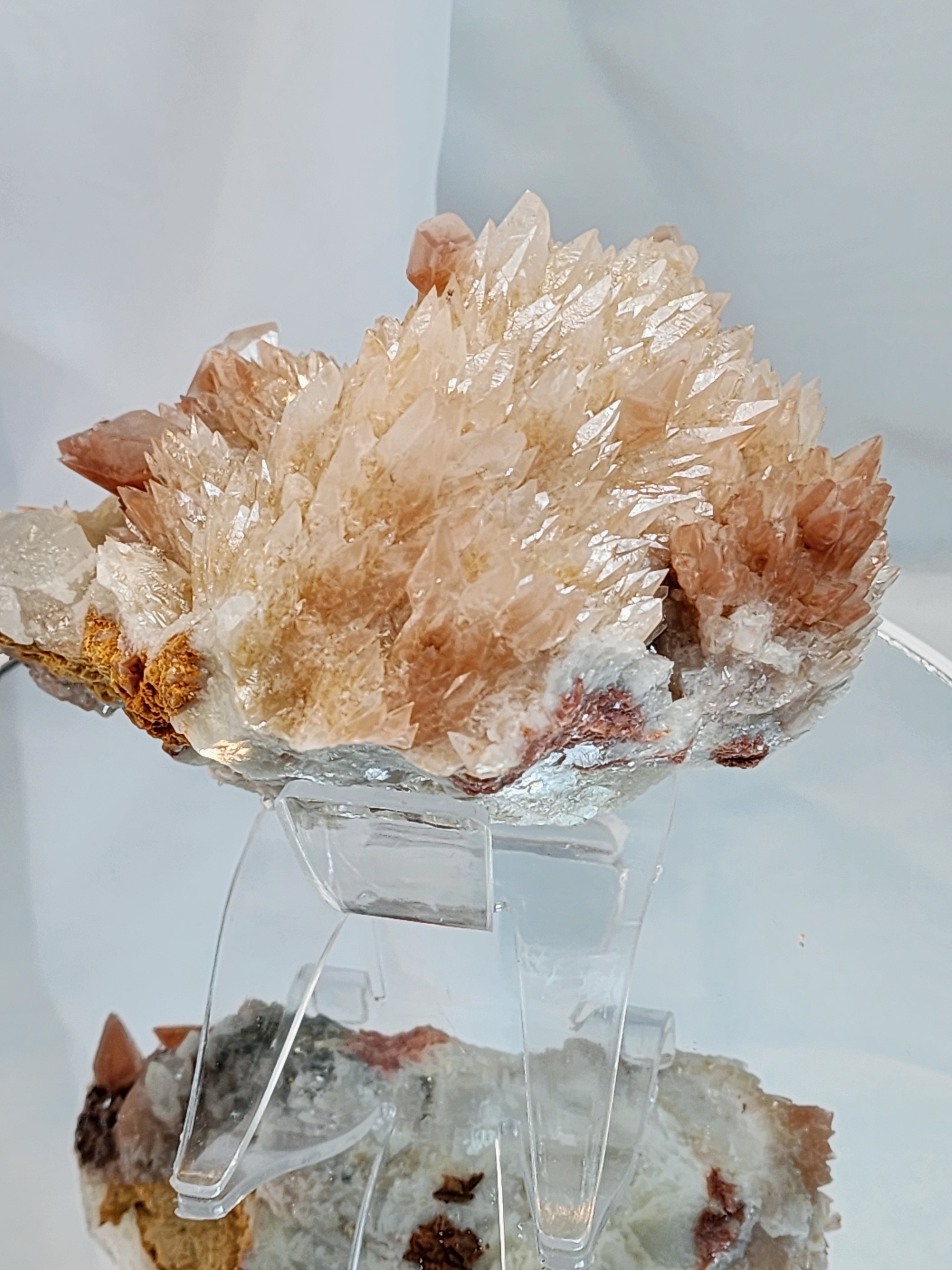 Calcite, dog tooth calcite, amethyst calcite, feather calcite, red phantom calcite, uv calcite, hematite